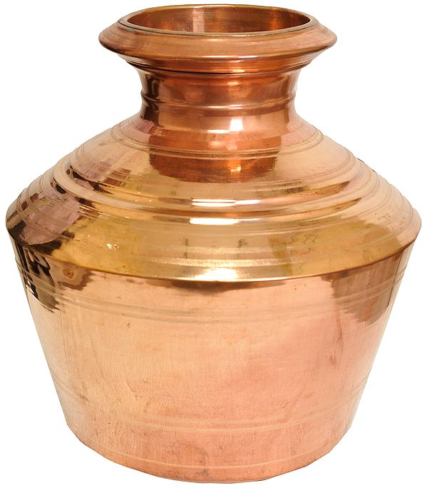 Auspicious Copper Kalsi | Indian Ritual Item