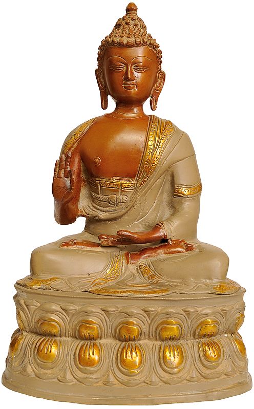 Preaching Buddha Seated on Double Lotus