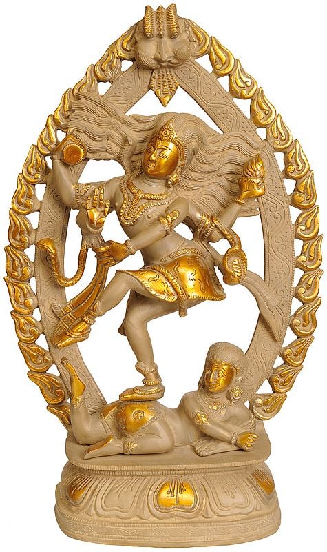 16" Lord Shiva as Nataraja In Brass | Handmade | Made In India