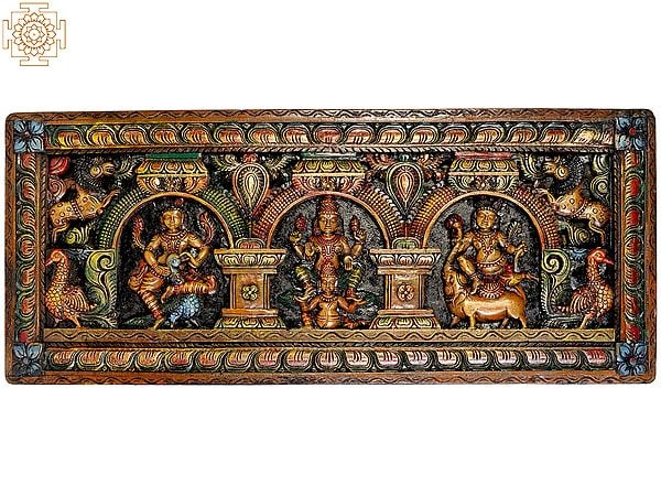 Panel with Lord Vishnu Seated on Garuda