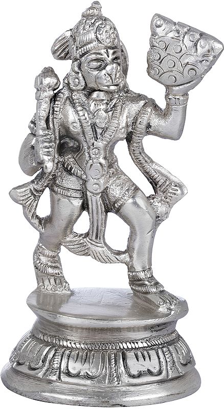 4" Lord Hanuman Brass Statue in Brass | Handmade | Made in India