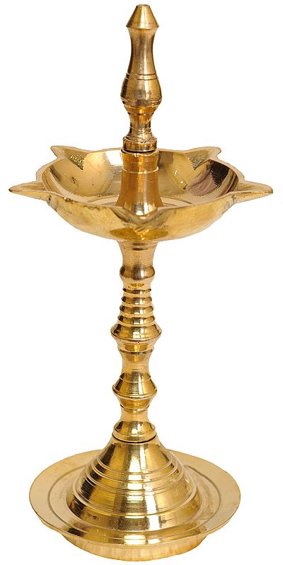 Five Wick Lamp with  Stand (Kerala Fancy Lamp)