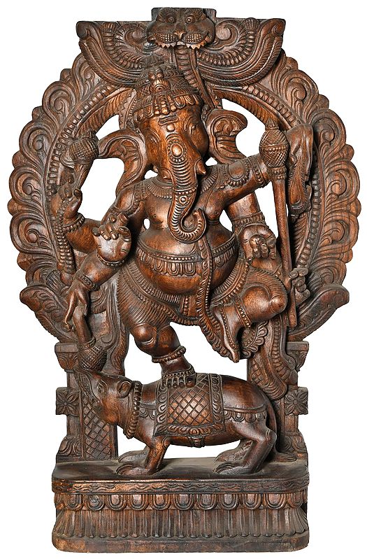 Large Size Dancing Ganesha on Rat