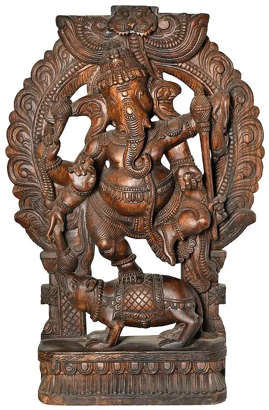 Large Size Dancing Ganesha on Rat