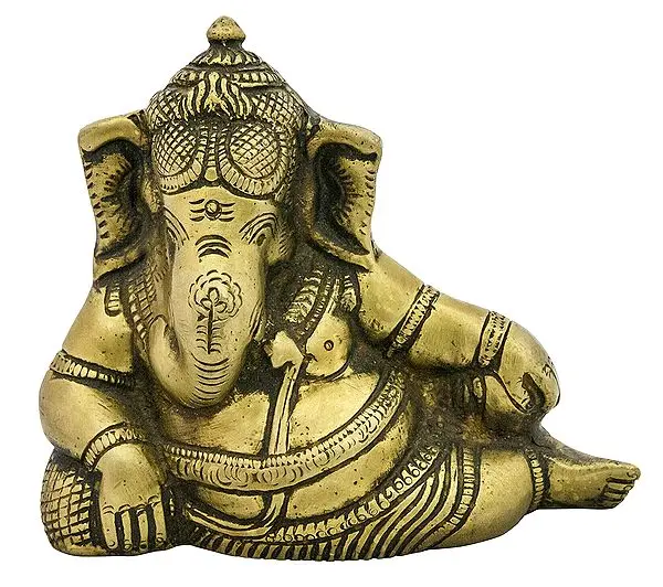 Relaxing Ganesha  (Small Statue)