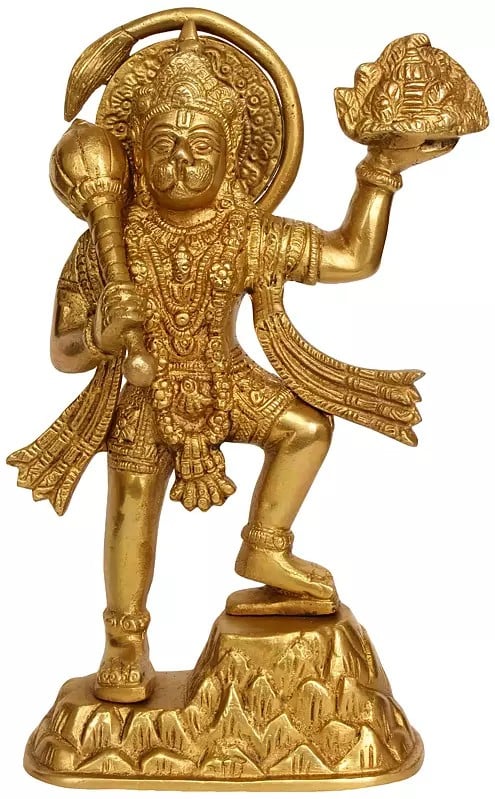 The Mighty Hanuman in Brass | Handmade | Made In India