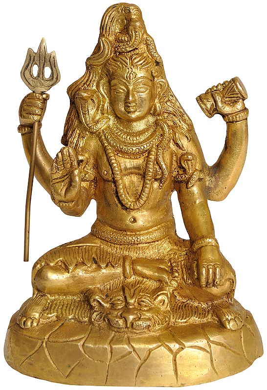 6" Bhagawan Shiva In Brass | Handmade | Made In India