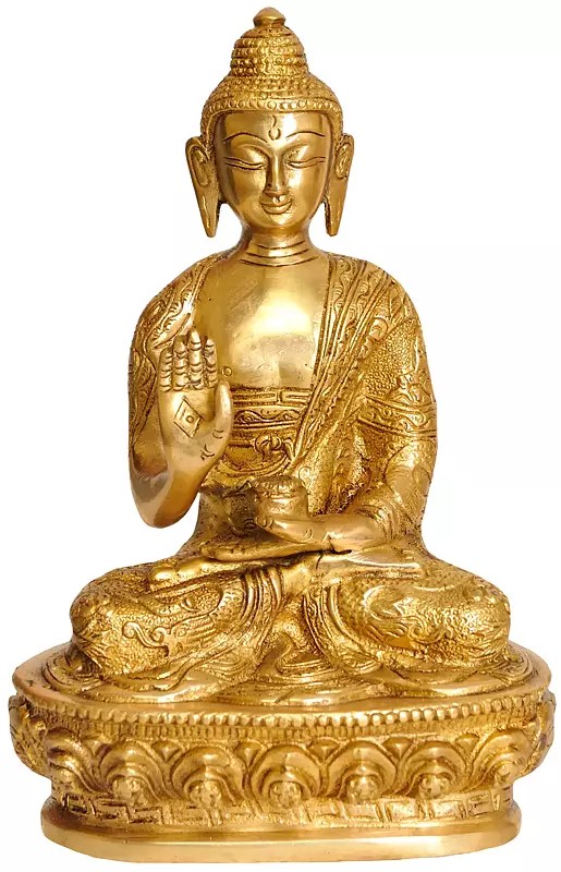 Lord Buddha In Abhaya Mudra | Handmade | Made In India