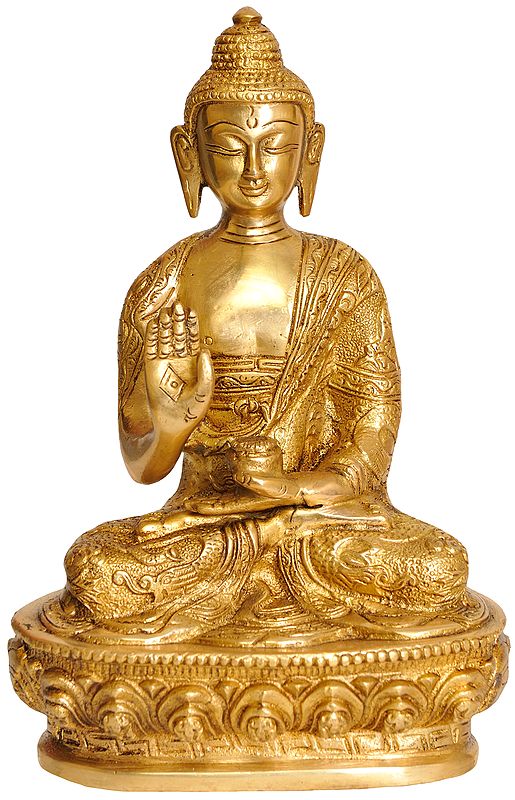 Lord Buddha In Abhaya Mudra
