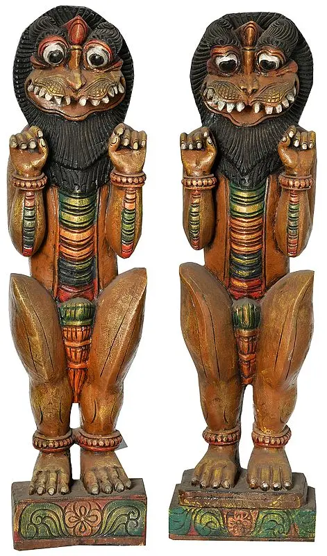Pair of Yali (Large Size)