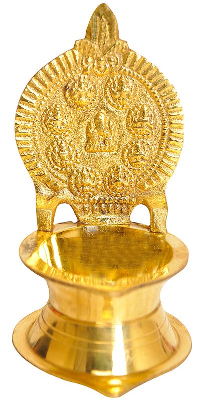 3" Nine Ganeshas Diya In Brass | Handmade | Made In India