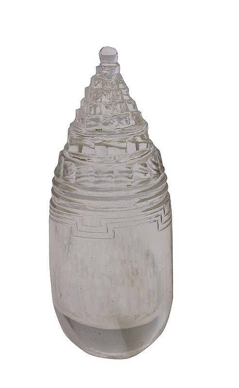 Shri Yantra with Linga (Carved in Crystal)