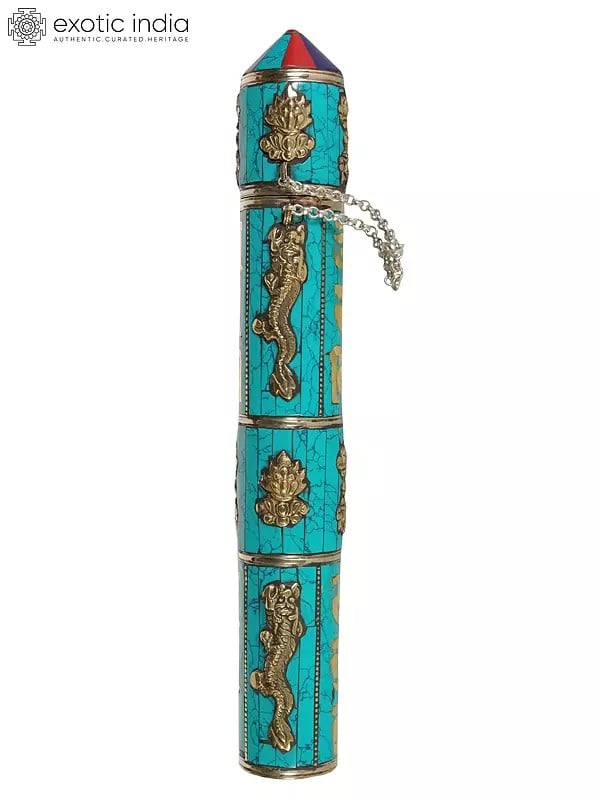 10" Large Size Tibetan Buddhist Incense Sticks Holder In Brass | Handmade | Made In India