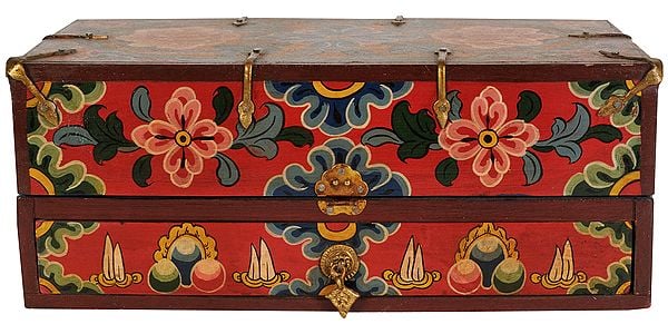 Tibetan Buddhist Ritual Box For Monastery