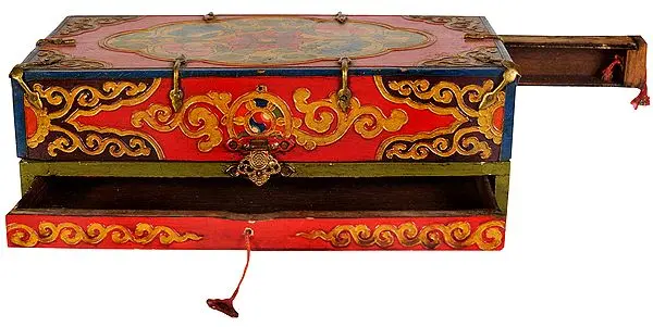 Tibetan Buddhist Portable Altar for Three Deities