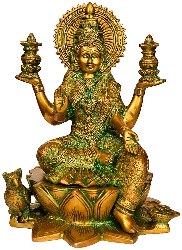 Goddess Lakshmi Seated on Lotus