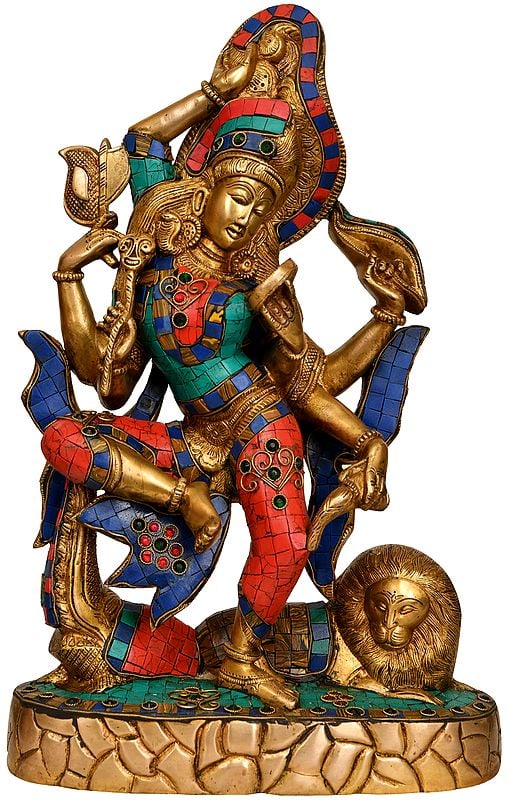 16" Dancing Ardhanarishvara (Shiva Shakti) In Brass | Handmade | Made In India