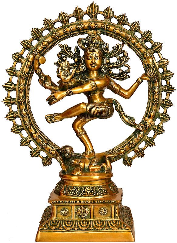 23" Lord Shiva as Nataraja In Brass | Handmade | Made In India