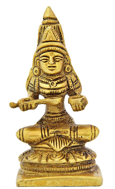 3" Devi Annapurna (Small Statue) In Brass | Handmade | Made In India