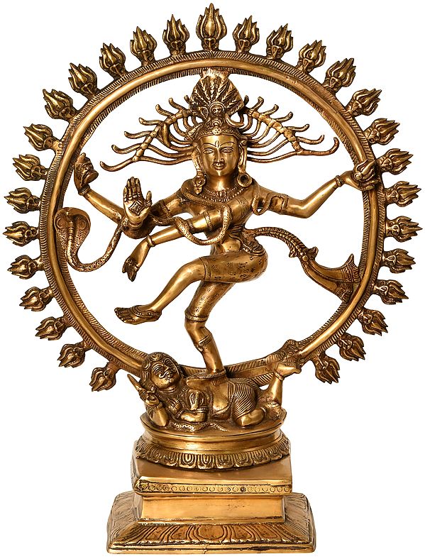 25" Large Size Lord Shiva as Nataraja In Brass | Handmade | Made In India