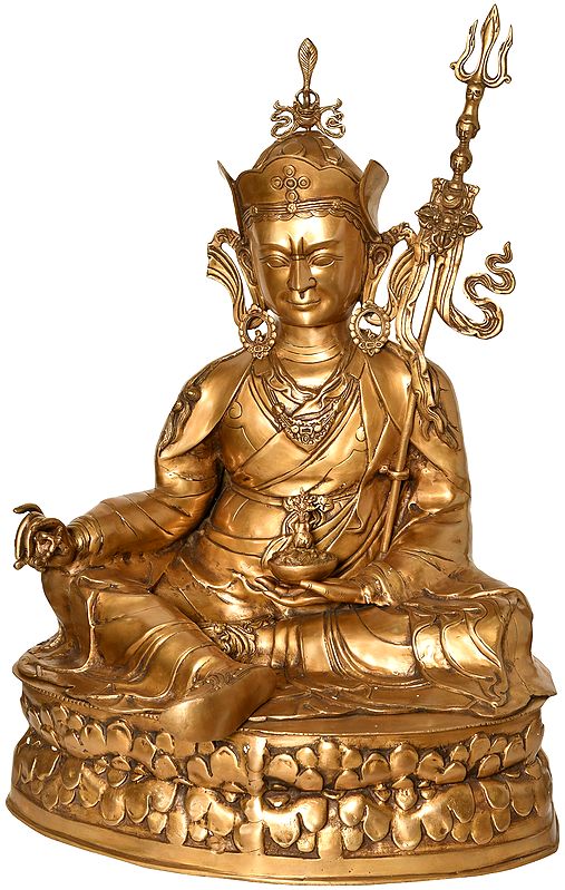 30" Padmasambhava In Brass | Handmade | Made In India
