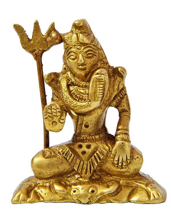 2" Shiva (Small Statue) In Brass | Handmade | Made In India
