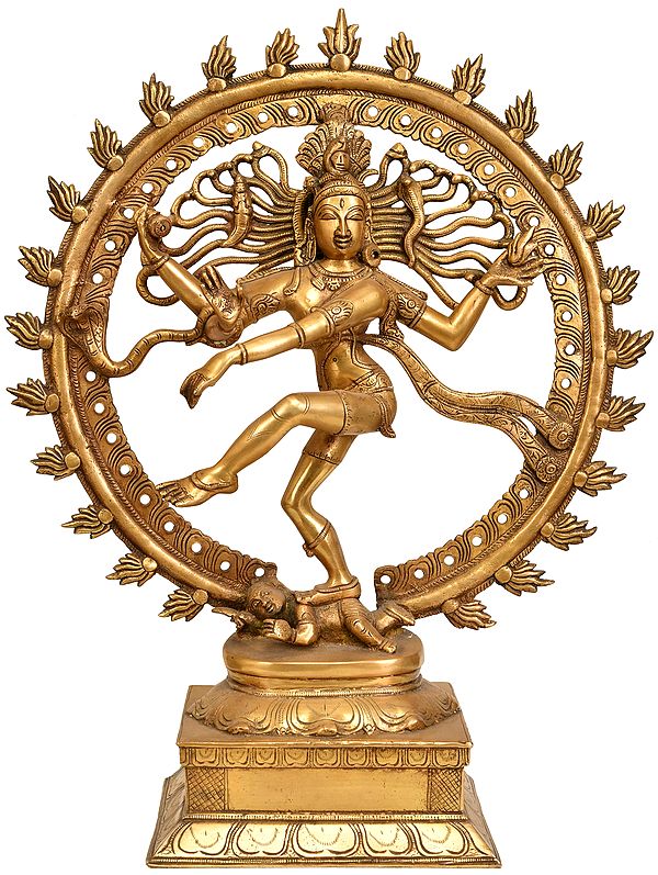 21" Nataraja Brass Statue | Handmade | Made in India