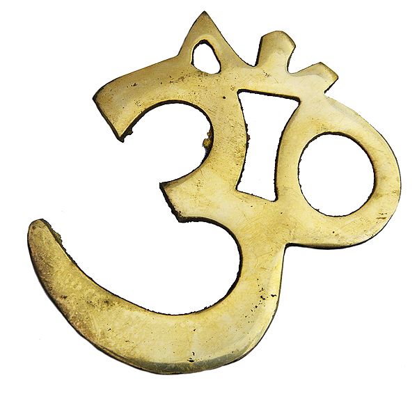 3" OM (AUM) Wall Hanging in Brass | Handmade | Made in India