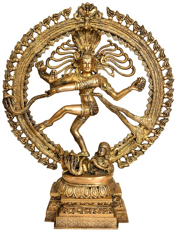 22" Nataraja In Brass | Handmade | Made In India
