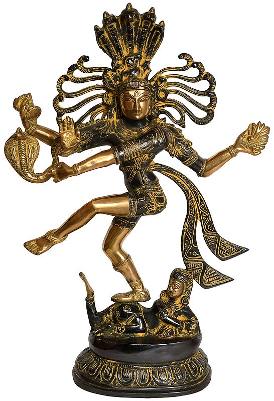 17" Lord Shiva as Nataraja In Brass | Handmade | Made In India