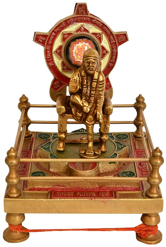Sai Baba Chowki in Brass