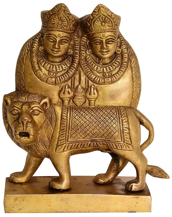 7" Chamunda Devi In Brass | Handmade | Made In India