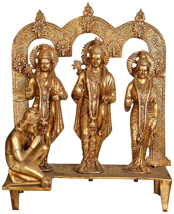 21" Shri Rama Durbar In Brass | Handmade | Made In India
