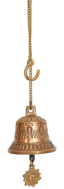Tibetan Buddhist Temple Bell with Surya Clapper