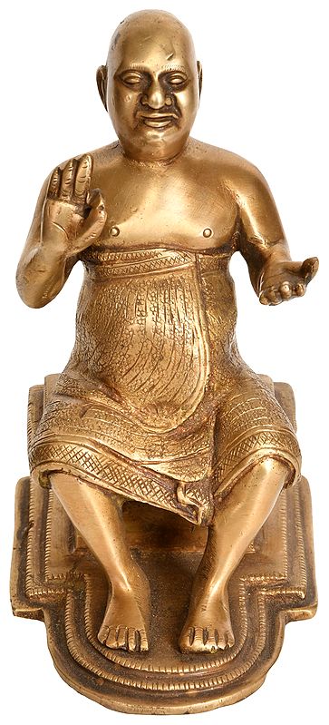 5" Swami Shivananda Brass Statue | Handmade | Made in India