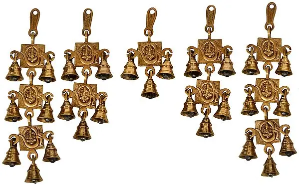 12" Om Ganesha Toran in Brass | Handmade | Made in India