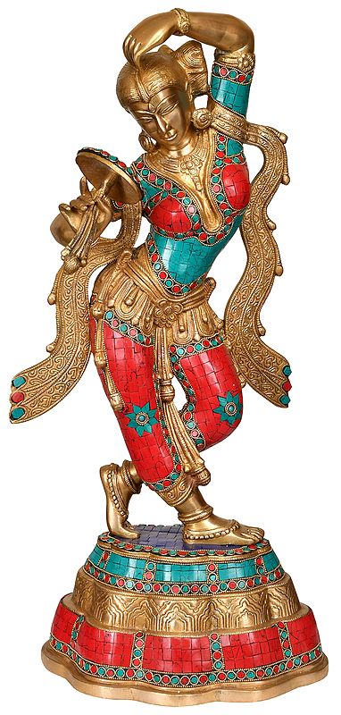 The Apsara Applying Vermillion (A Statue Inspired by Khajuraho)