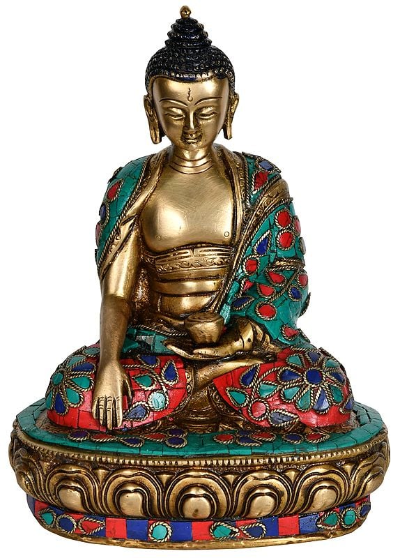8" Bhumi-Sparsha Buddha (Tibetan Buddhist) In Brass | Handmade | Made In India