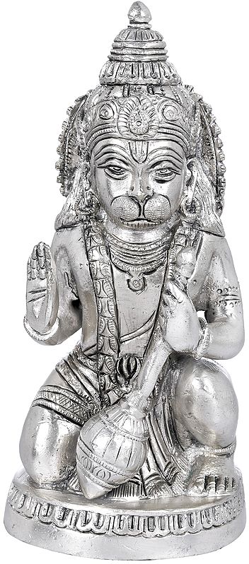 5" Bhagawan Hanuman Statue in Brass | Handmade | Made in India