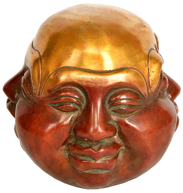 Four Faces of Laughing Buddha (Smiling, Laughing,  Angry and Sad)