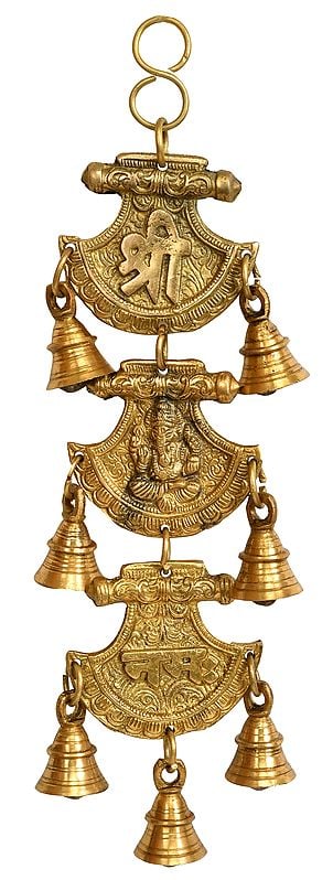 Shri Ganeshai Namah Wall Hanging Bells