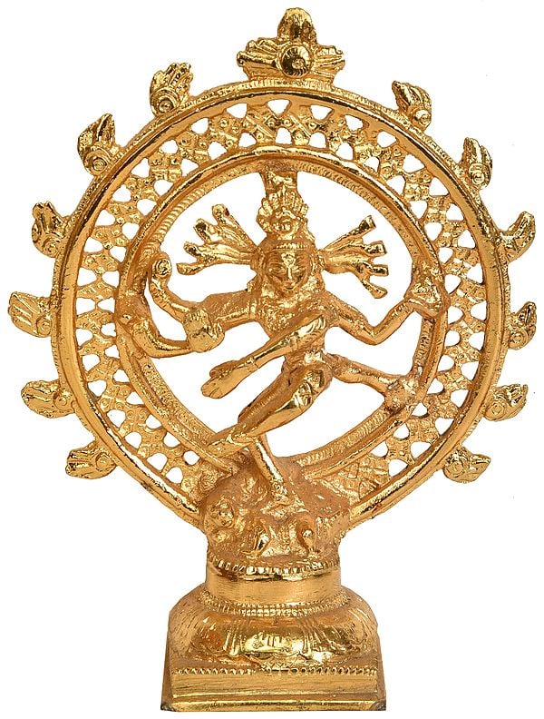 Golden Nataraja (Small Statue)