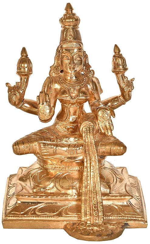 Goddess Lakshmi with Raining Coins