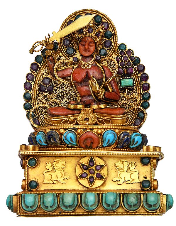 Manjushri (Bodhisattva of Transcendent Wisdom) - Made in Nepal