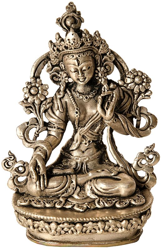 Tibetan Buddhist Goddess Seven Eyed White Tara (Made in Nepal)