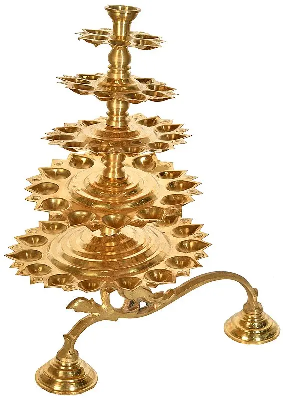 Fifty Four Wicks Hand-Held Aarti