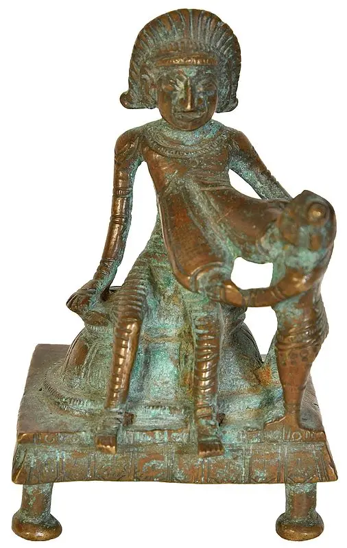 4" Putana Vadha | Handmade | Madhuchista Vidhana (Lost-Wax) | Panchaloha Bronze from Swamimalai