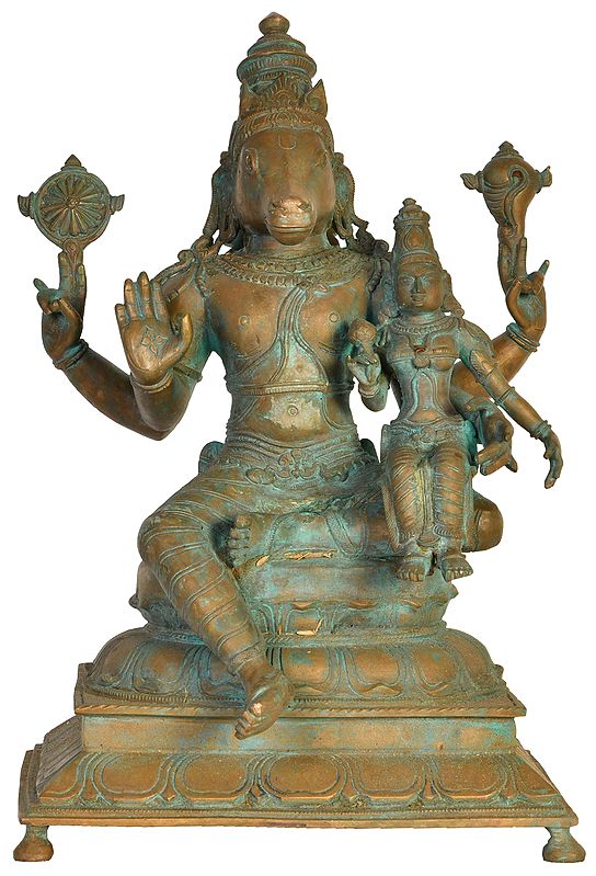 Lord Hayagriva with Goddess Lakshmi