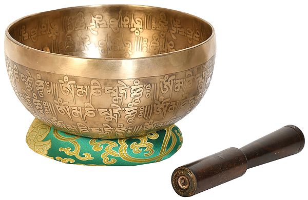 Tibetan Buddhist Endless Knot Superfine Singing Bowl (Made in Nepal)