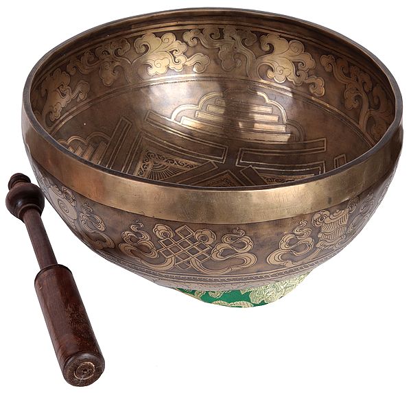 Tibetan Buddhist Superfine Mandala Singing Bowl (Made in Nepal)